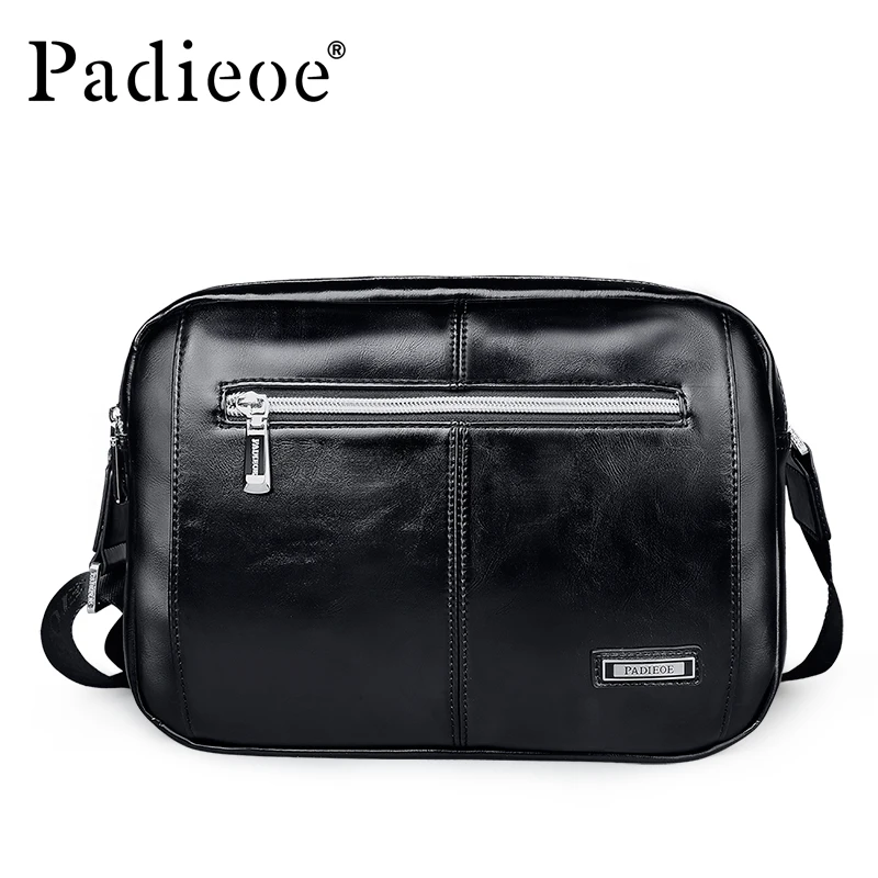 

Padieoe Luxury New Arrival Men Bags Handbags Durable Casual Mens Messenger Shoulder Bag High Quality PU Leather Satchel Handbag