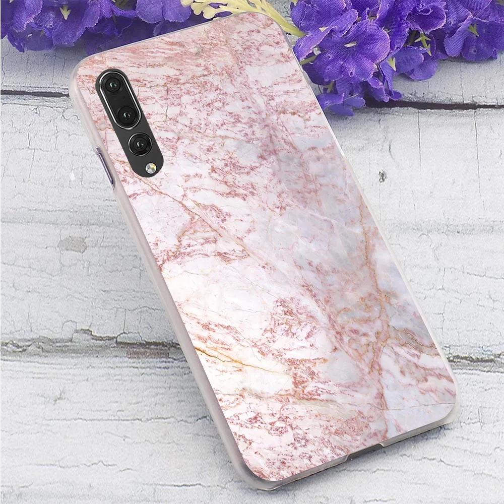 

Hard Case for Huawei Honor 7A Pro Pure Marble Cover for Honor 6A 10 8 9 Lite 7X 7C Y6 Prime Nova 3i 3 Protective