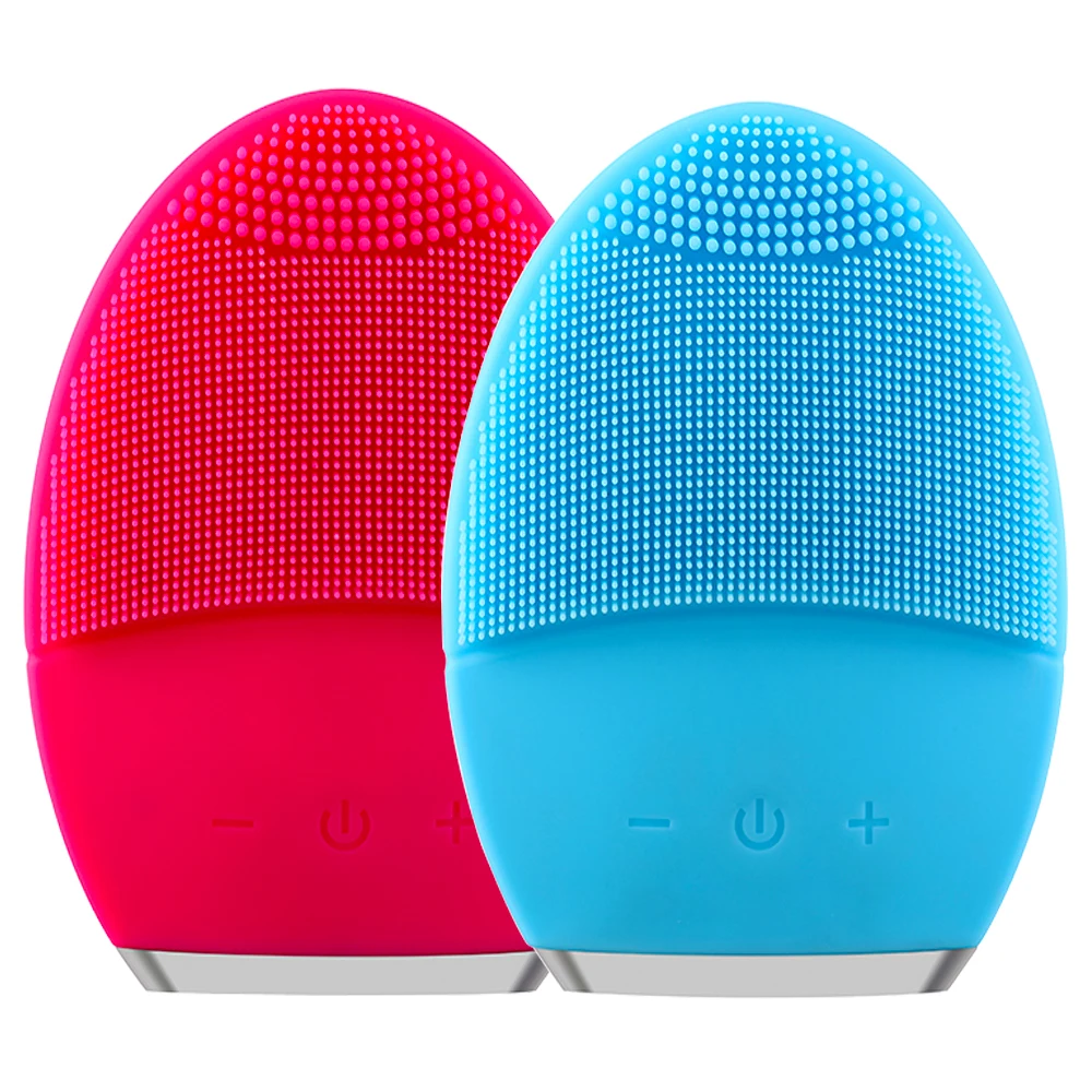 Electric Facial Cleansing Brush Silicone Sonic Vibration Cleaner Deep