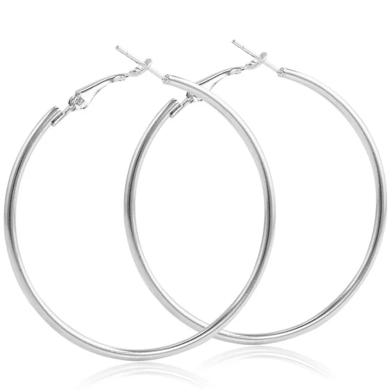 Hoop Earrings New Fashion Geometric Hollow Circle For Women Girls Gift