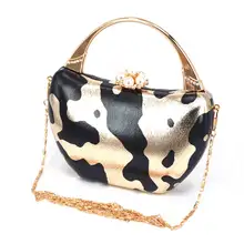 Новая стильная модная Золотая сумка с цветочным принтом, женская сумка из змеиной кожи, сумка через плечо, Курьерская сумка, кошелек