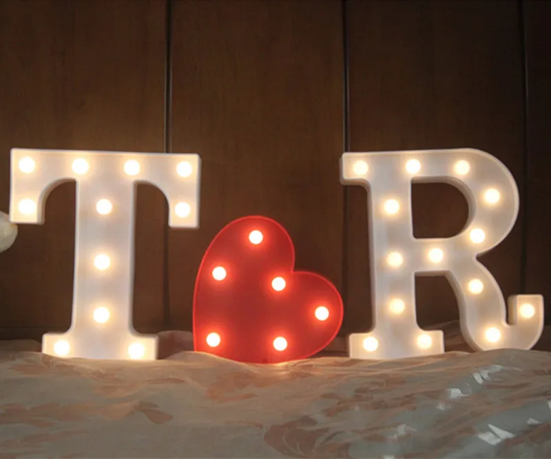 mushroom night light 22CM DIY A-Z Alphabet Letter LED Light White Up Symbol Indoor WALL Wedding Party Window Display Battery Lamp Romantic Decoration home depot dinosaur light