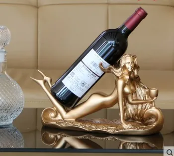 

Creative figure red wine rack decorations