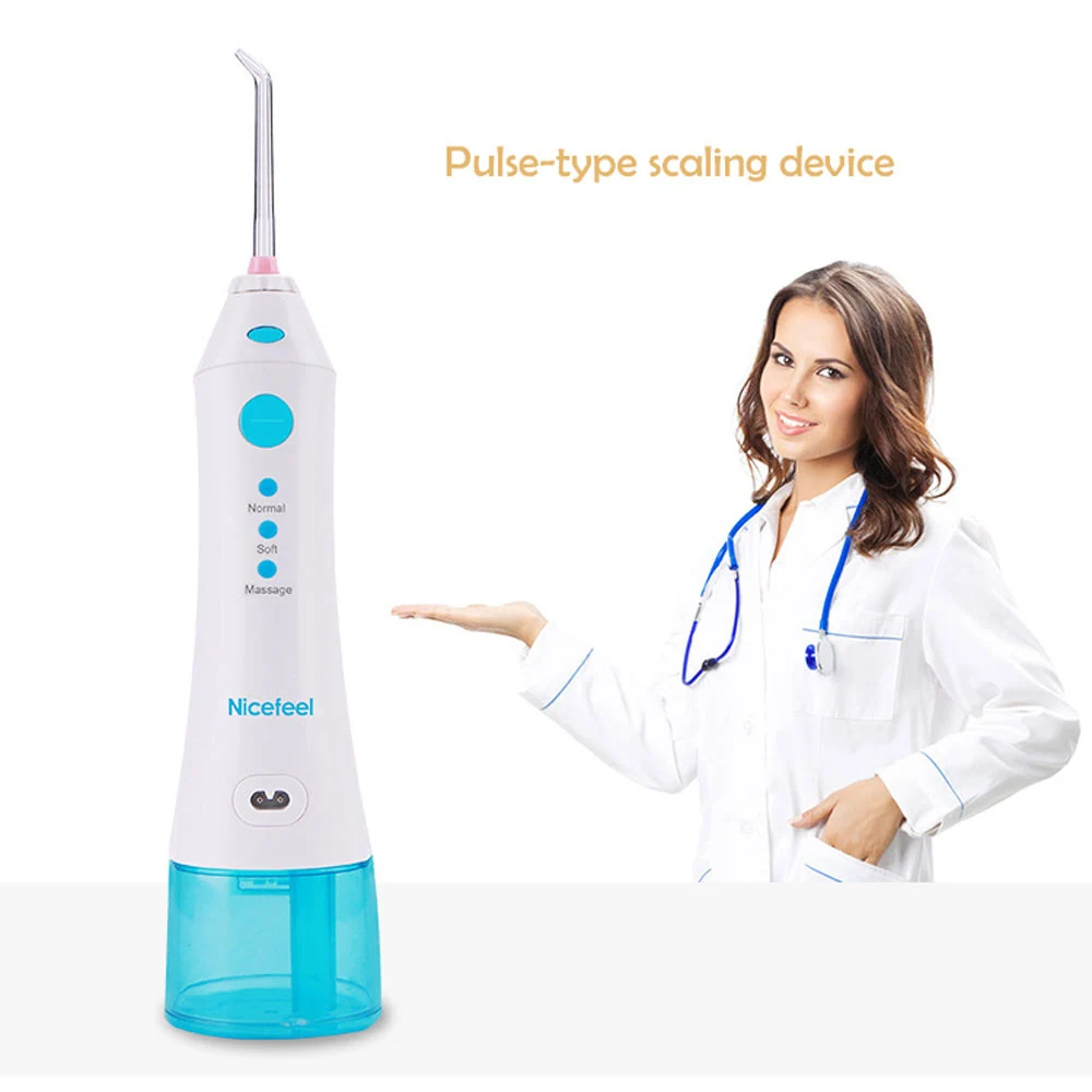 

Nicefeel FC158 Professional Water Jet Tooth SPA Teeth Whitening Oral Irrigator 360 Degree Cleaning, Teeth Dentures, Tooth Duckle