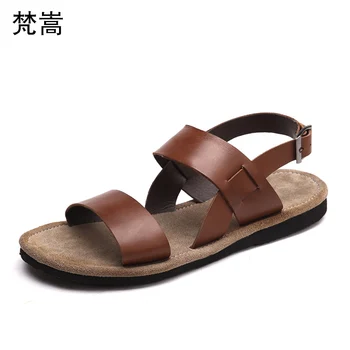 

mens Roman Sandals Summer open toe beach shoes men casual breathable male leather sandals mens gladiator sandals summer