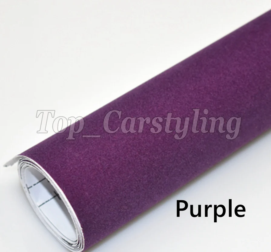 *Purple Velvet Suede Textured Vinyl Car Wrap Decal Sticker Self Adhesive
