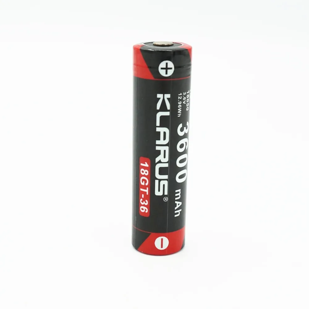 1 шт. Klarus LiR 18650 18GT 36 3600 мАч литий ионная аккумуляторная батарея 3 6 В 12.96Wh Защитная