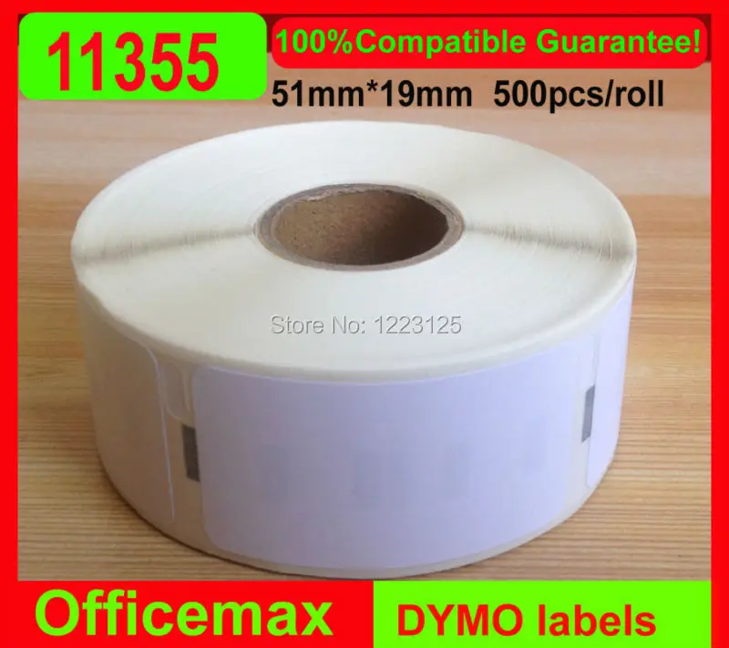 Seiko 11355 Label 51mm x 19mm/500 Per Roll Details about   Blumax  Compatible for Dymo 
