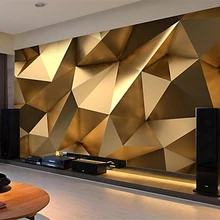 Beibehang пользовательские моды личности обои Золото минималистский геометрический гостиная спальня papel де parede папье peint скачать