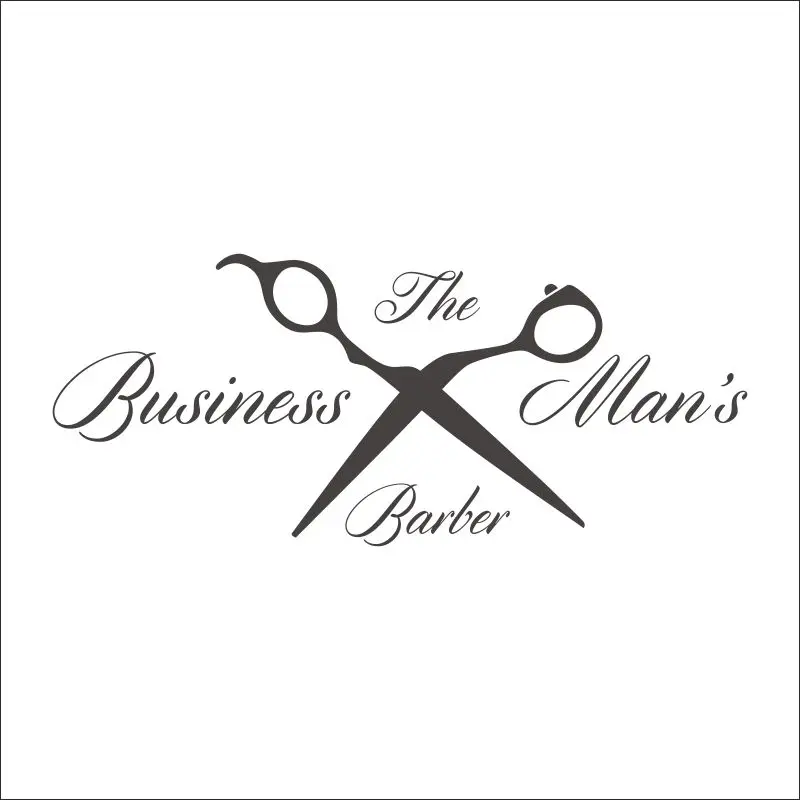 DCTAL hombre Barber Shop pegatina ESTD Chop Bread Decal Haircut pelo Clipper afeitar vinilo Wall Art decalques decoracion 8571