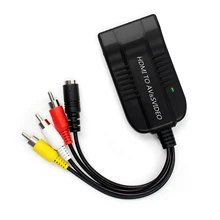 HDMI to AV CVBS Composite S-Video R/L Audio Adapter 720P 1080P For for DVD VCR PS2 HDMI to AV CVBS S-Video HDMI to AV CVBS Composite S-Video R/L Audio Adapter 720P 1080P For for DVD VCR PS2 HDMI to AV CVBS S-Video