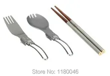 Alocs Stainless Steel Tablewarea A Set of Spoons Or Forks Travel Mini Folding For Camping &Hiking Free Shipping