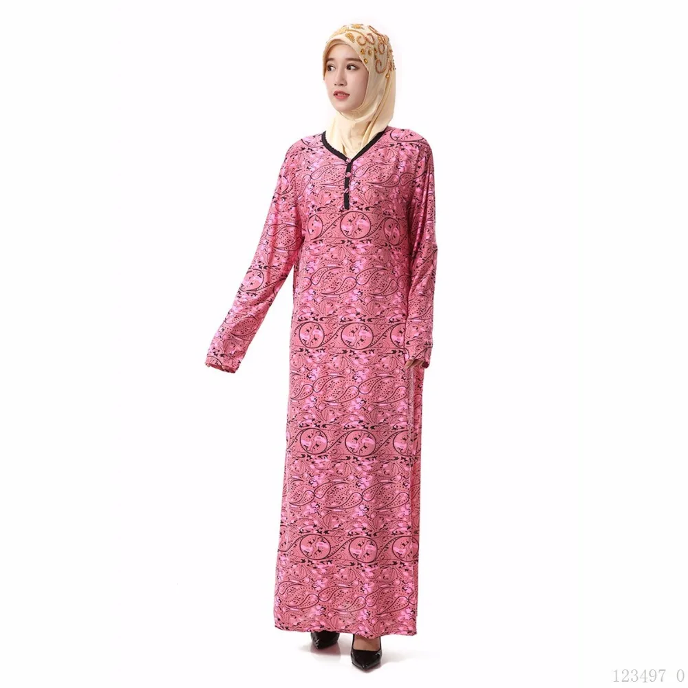 

Women islamic clothing Maxi Long sleeve Dress moroccan Kaftan Caftan abaya tunic Muslim gown turkish ethnic embroidery dress