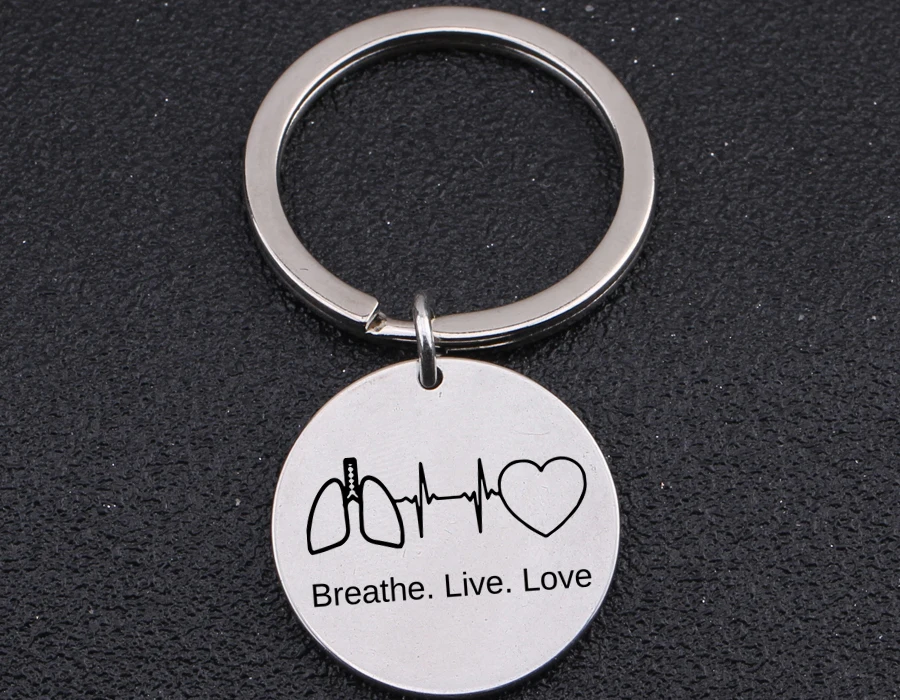 Breathe Live брелок "любовь" Медсестры Медицинский студенческий подарок для друга подруги доктора брелок из нержавеющей стали 3 цвета ювелирные изделия