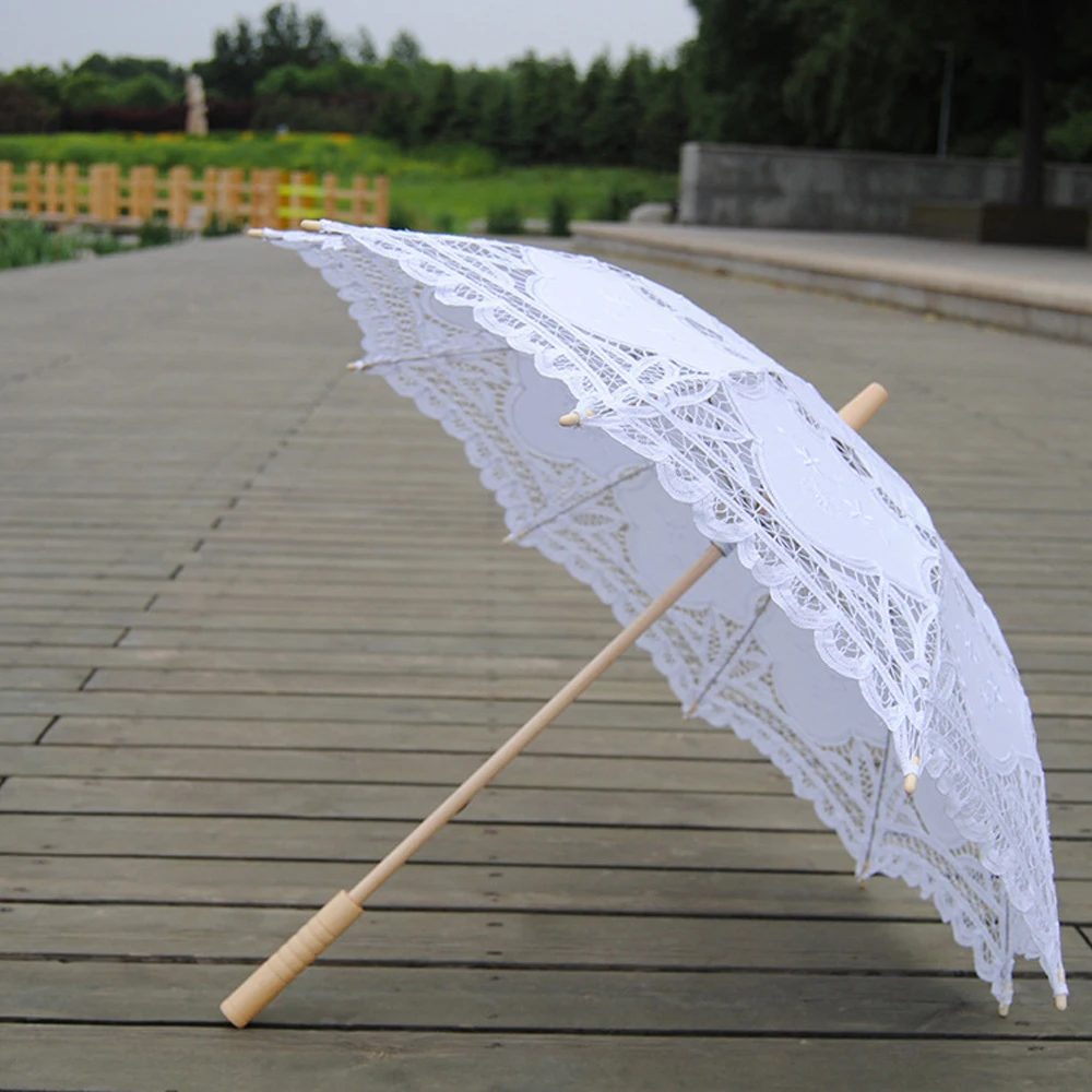 Buy White Vintage Lace Umbrella Bridal Parasol