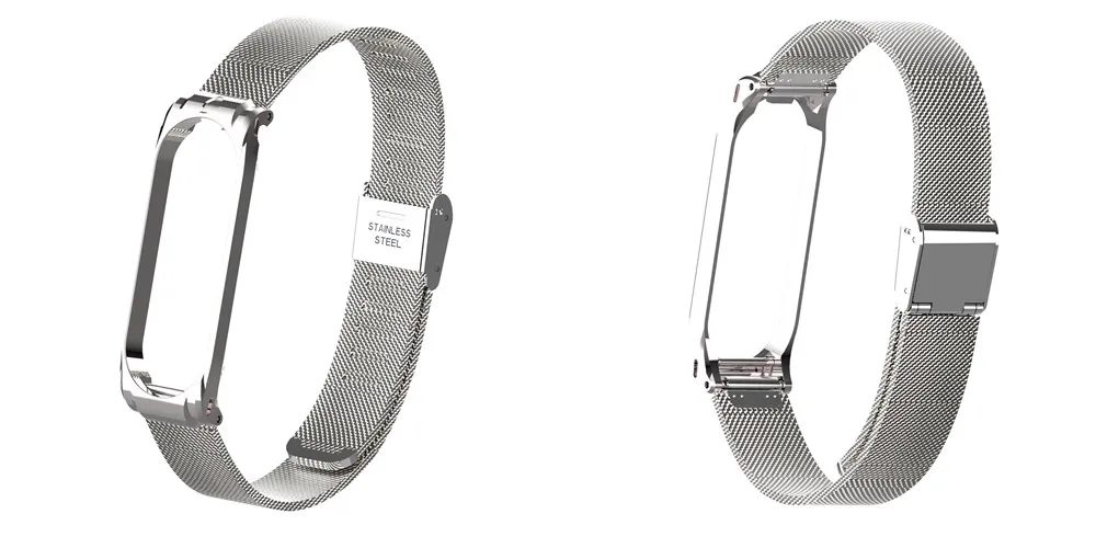 Металлическая пряжка mi Band 4 3 из нержавеющей стали ремешок mi band 4 3 браслет для Xiaomi mi 3 4 магнитный металлический браслет из нержавеющей стали