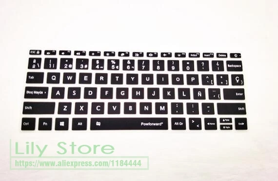 

Powforward 12 13 15 inch Spanish Silicone laptop keyboard cover Prorector For XiaoMi Notebook Air 12.5 13.3 15.6 Pro Mi Laptop