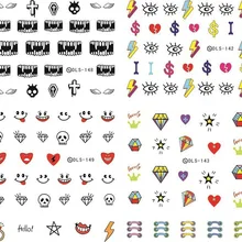 Милые модные Дизайн ногтей Обертывания украшения Совет переноса воды печати наклейки для ногтей Наклейки 1000 шт./лот DHL/EMS