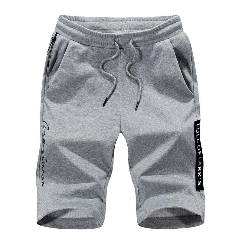 Летние хлопковые спортивные шорты, мужские повседневные свободные Свободные мешковатые шорты с эластичной резинкой на талии размера плюс 4XL