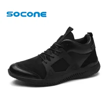 Socone Men Running Shoes Breathable Outdoor Walking Shoes Male New Athletic Sport Sneakers Lightweight Lace up