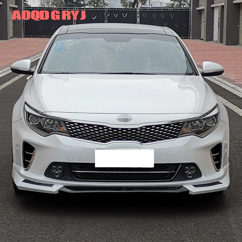 Аксессуары для стайлинга автомобилей 1 шт. для Kia optima K5- Неокрашенный передний бампер спойлер Комплект кузова