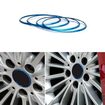 

Car styling 4pcs Wheel Center Hub Ring Adorn Cover Trim For BMW X1 X3 X4 X5 X6 E84 F25 F26 E70 E71 F15 F16