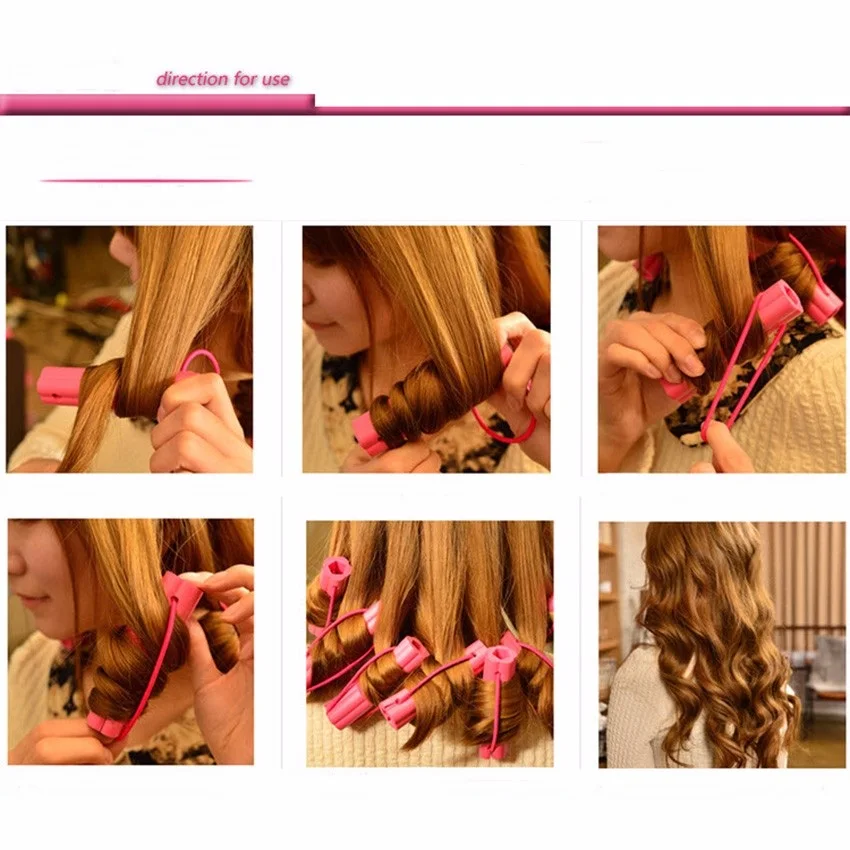 6pcs Set Sponge Rollers Hair Curler Sponge Foam Sleeping Beauty