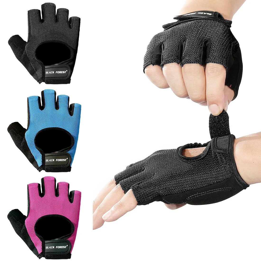 2018 S-XL Gym Gloves Heavyweight Sports Exercise Weight Lifting Gloves Body Building Training Sport Fitness Gloves