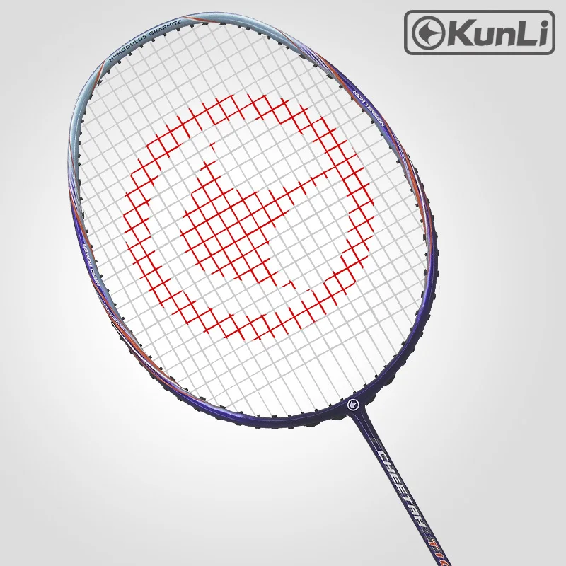 

original KUNLI official badminton racket 4u 82g cheetah T10 full carbon professional Ultra light maxspeed for Doubles player