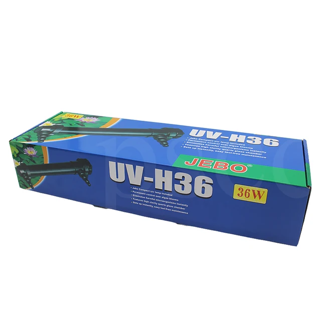JEBO 110V 220v 36W sterilization lamp ornamental fish tank aquarium cylinder lamp UV germicidal lamp algae lamp 4
