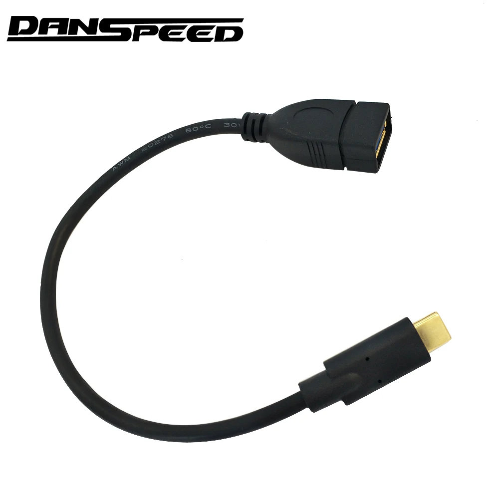 USB 3.1 Type-C Male Angled To USB 3.0 A Female OTG Adapter Data Connector Cable