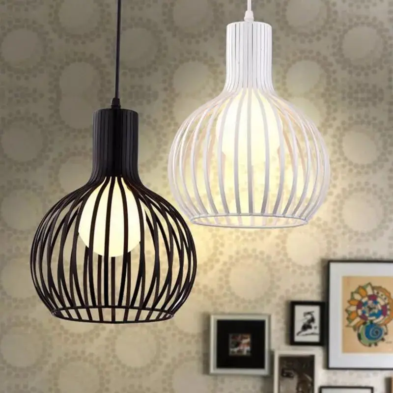 

Modern Simple LED Chandelier Lights Creative Living Room Iron Hanging Lamp Hanglamp Bedroom Bedside Lustres Pendentes Lamp