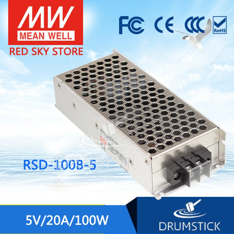 

MEAN WELL RSD-100B-5 5V 20A meanwell RSD-100 5V 100W Railway Single Output DC-DC Converter