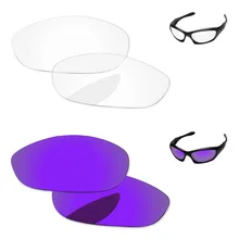 Плазменный фиолетовый& кристально чистый 2 пары Сменные линзы для монстров очки для собак рамка UVA и UVB Защита