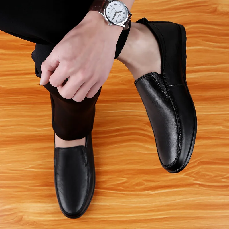 Г., мужские зимние теплые плюшевые кожаные вечерние модельные туфли дышащие мужские модные Лоферы черного и коричневого цвета, повседневная обувь в деловом стиле для отдыха
