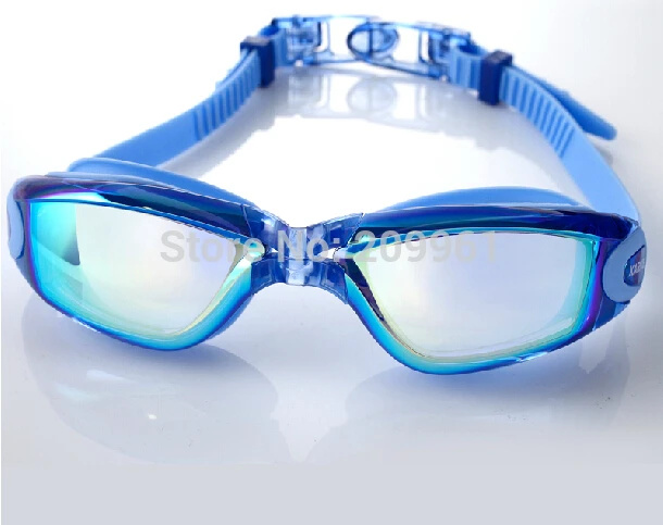 Красочные гальванизированные анти-УФ взрослые солнцезащитные очки унисекс для мужчин и женщин плавательные очки Регулируемые противотуманные очки