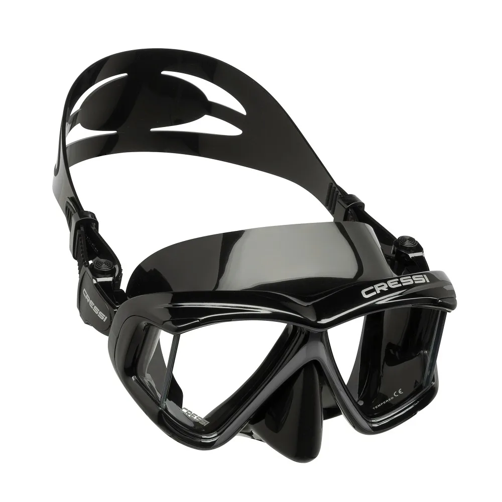 Cressi PANO 4 Wide View маска для подводного плавания силиконовая юбка с тремя линзами панорамная маска для подводного плавания для взрослых
