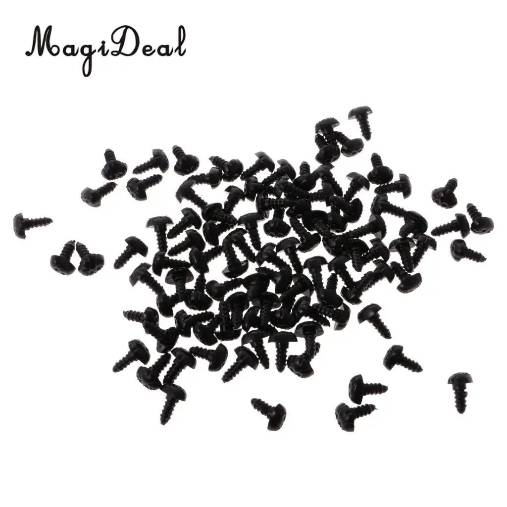 300 Pieces Black Plastic Plush Animal Dog Safety Noses for Teddy Bears Soft Toys Dolls DIY Craft Accessories