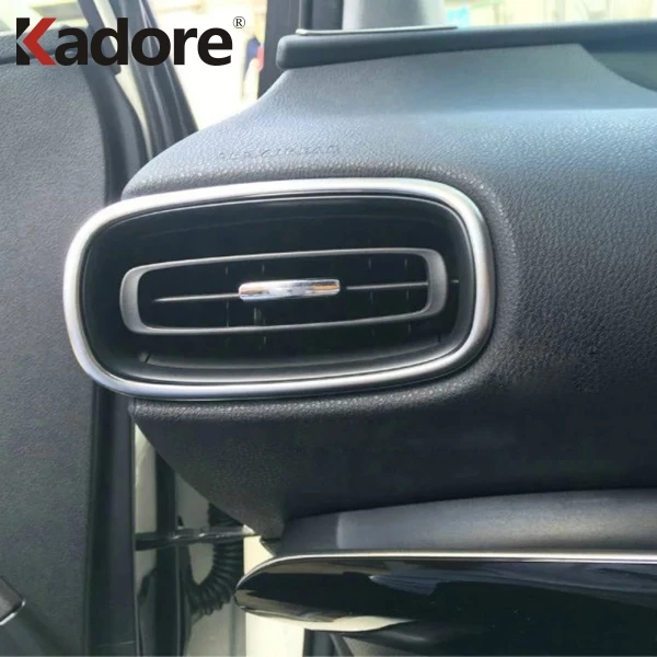 For Toyota Prius 2016 2017 2018 ABS Matte Air Condition Vent Cover AC Wind Outlet Trims Frame Decoration Interior Accessories For Toyota Prius 2016 2017 2018 ABS Matte Air Condition Vent Cover AC Wind Outlet Trims Frame Decoration Interior Accessories