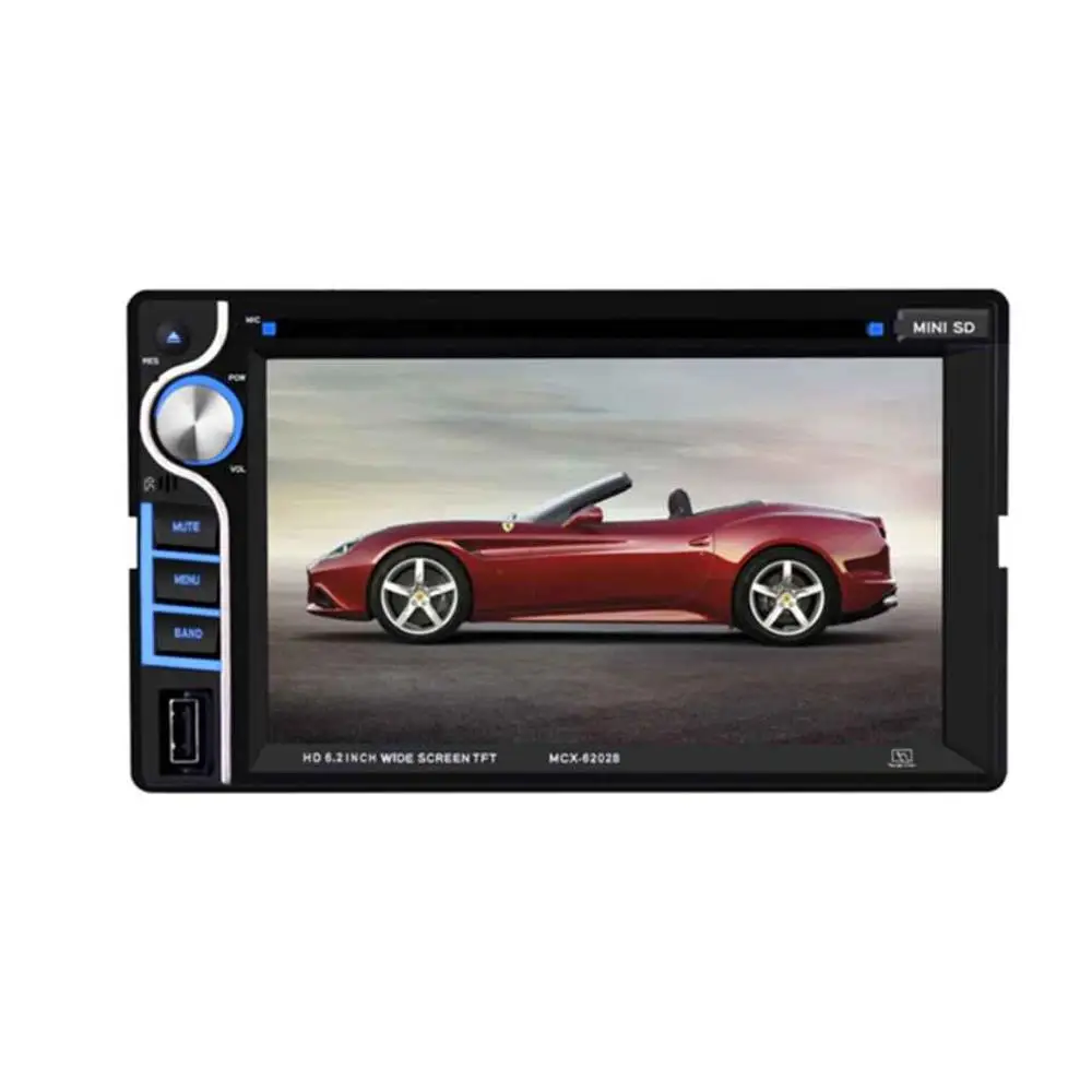 

6.2 inch Touch Screen 2DIN Car DVD Player USB/SD/MP4 Player Auto Bluetooth Radio CD Player