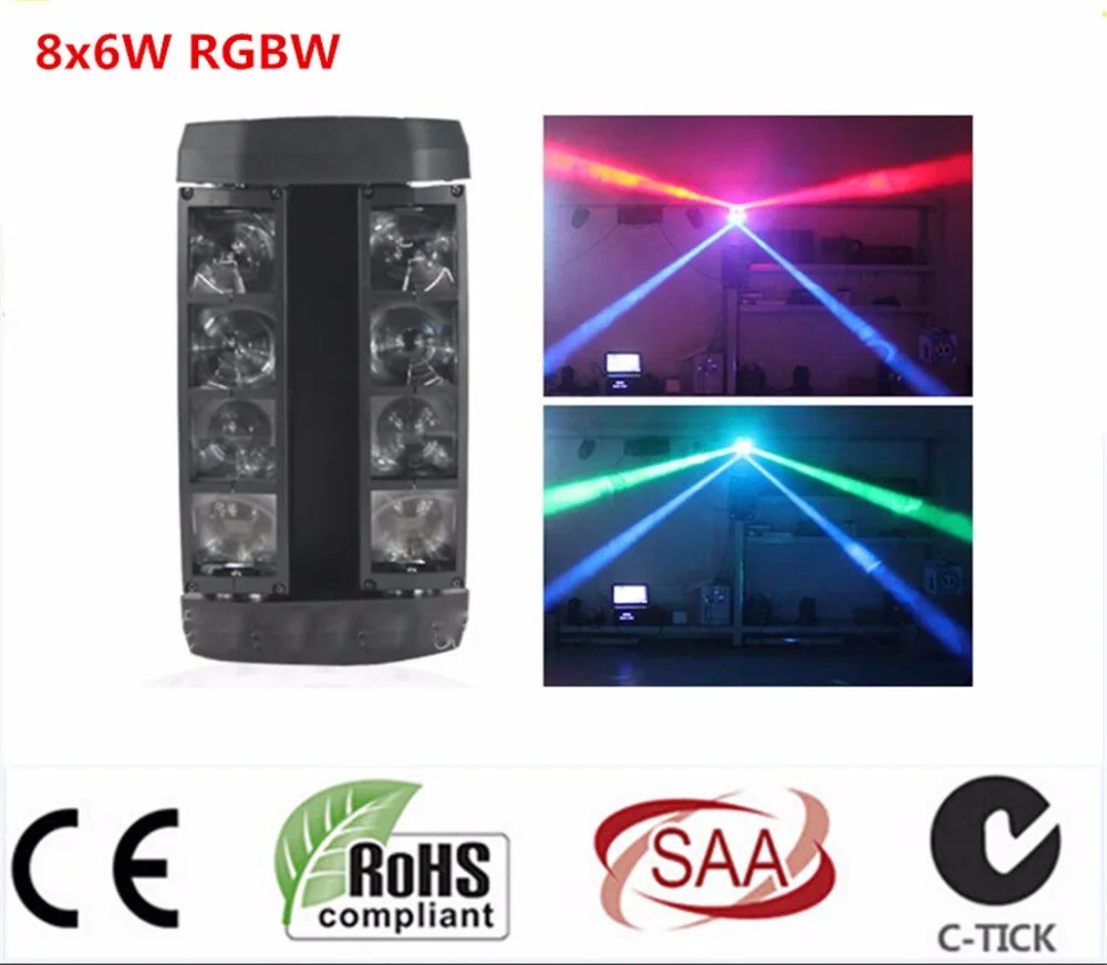 Светодиодный мини чехол Luce 8x6 Вт RGBW Модный для телефона|led spider|spider ledspider rgbw |