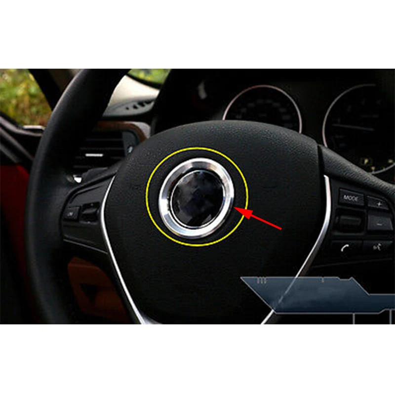 

Steering Wheel Centre Symbol Ring Cover For BMW X1 E84 11-15 & X3 F25 11-17 & X4 F26 15-17 & X5 E70 F15 07-17 & X6 E71 F16 08-17