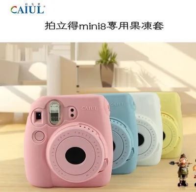 Для Fuji для Fujifilm, Polaroid Instax mini 8 8+ mini 9 PU кристально чистая камера мягкий плечевой защитный чехол Оболочка Чехол