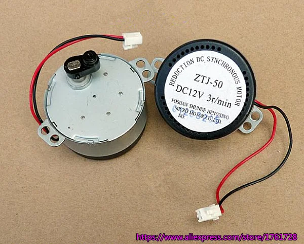 

50mm reduction DC synchronous motor ZTJ50 DC12V 3r/min slow speed low noise DC motor ~
