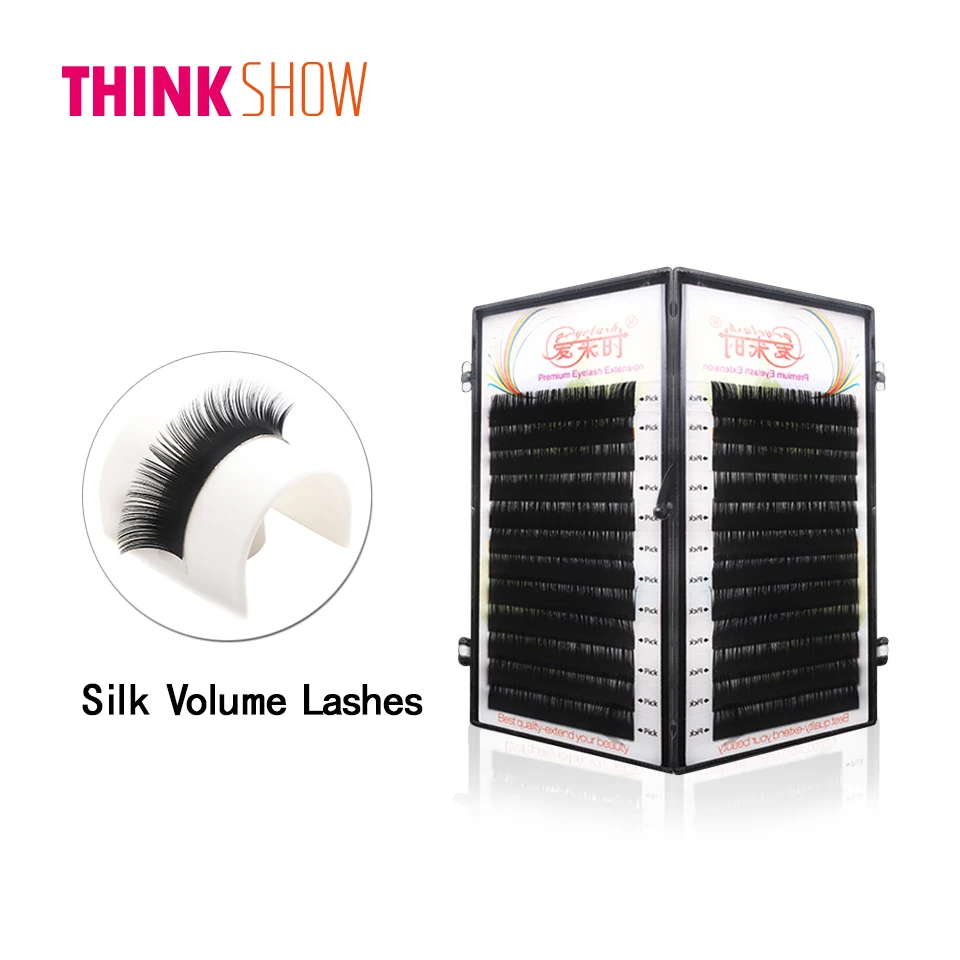 12 Lines/Tray B/C/D Curl Eyelashes Extension Korean Individual Silk Volume Eye Lashes 3D Natural Long False | Красота и здоровье