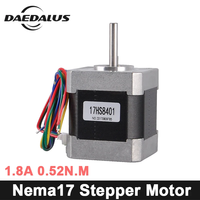 

0.52N.M Nema Stepper Motor 17HS8401 Stepper Motor 2 Phase 1.8A Controller Driver For CNC 3D Printer Part Tools