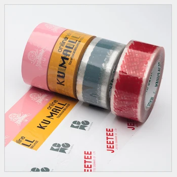 

Personalized free logo Packaging Adhesive Tape Clear Transparent Sealing Sticky Tape Rolls Home Office 150m long Sealing tape