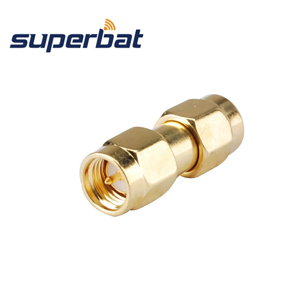 Superbat 5pcs SMA 어댑터 SMA 플러그 RP-SMA 남성 스트레이트 RF 동축 커넥터