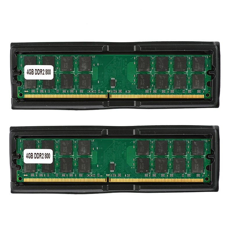 

2 Pcs 4GB DDR2-800 MHZ PC2-6400 240 pins Desktop Memory RAM For AMD Motherboard