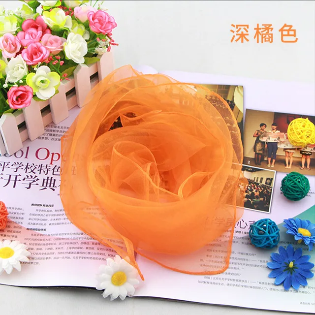 60* 60CM  Ladies Scarves Four Seasons Available 2018 fashion Woman's Professional Small Squares New Design Silk Solid Scarf 3